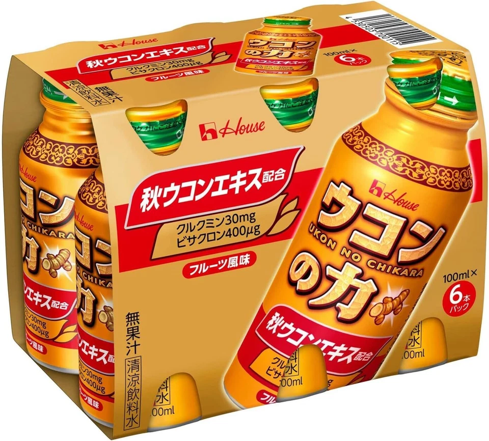 House, 'Ukon no Chikara', Ukon Drink, To avoid/recovery from hangover 100ml x 6