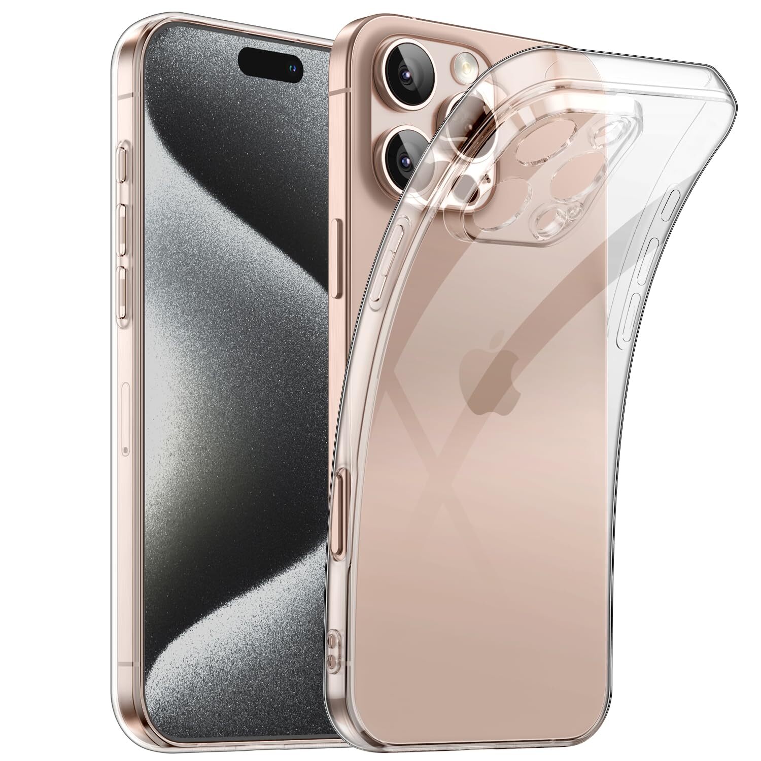 iPhone 16 Pro Max Case Ultra Slim Thin Clear Shockproof Protective Durable Cover-image