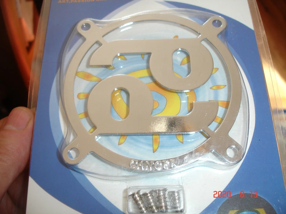 SUNBEAMTECH 80mm Stahl Lüfter Grill Horoskop Thema PC Gehäuse Modding - Bild 2 von 4