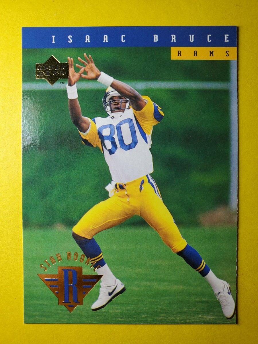 HOF ISAAC BRUCE RC ROOKIE #22 ST LOUIS RAMS MEMPHIS TIGERS