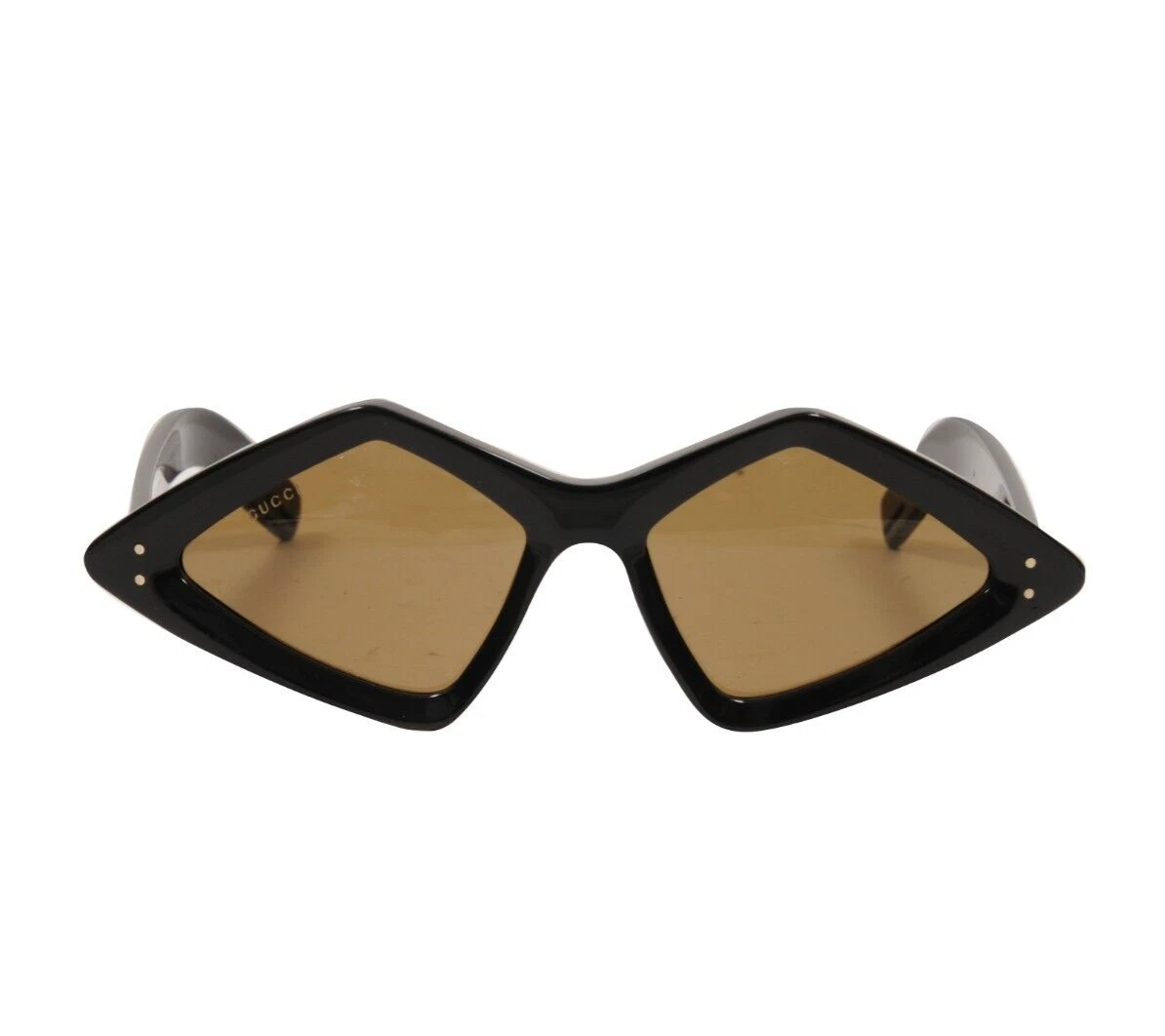 gucci gg0496s women sunglasses black & brown