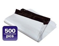 14.5X19 M7-500pcs WHITE POLY MAILERS SHIPPING ENVELOPES PLASTIC BAGS 500 M7