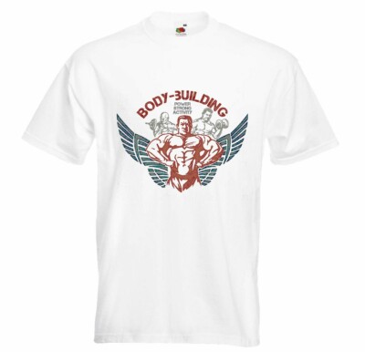 T-Shirt BODY BUILDING POWER STRONG ACTIVITY BODYBUILDING GYM KRAFTTRAINING