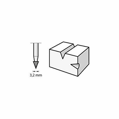Dremel Milling Cutting Bits in 2-Pack Accessory Set 118 - 2 Triangle-shaped Hi