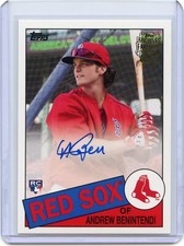 2017 Topps Archives Andrew Benintendi Rookie Fan Favorites Autograph #FFA-ABE