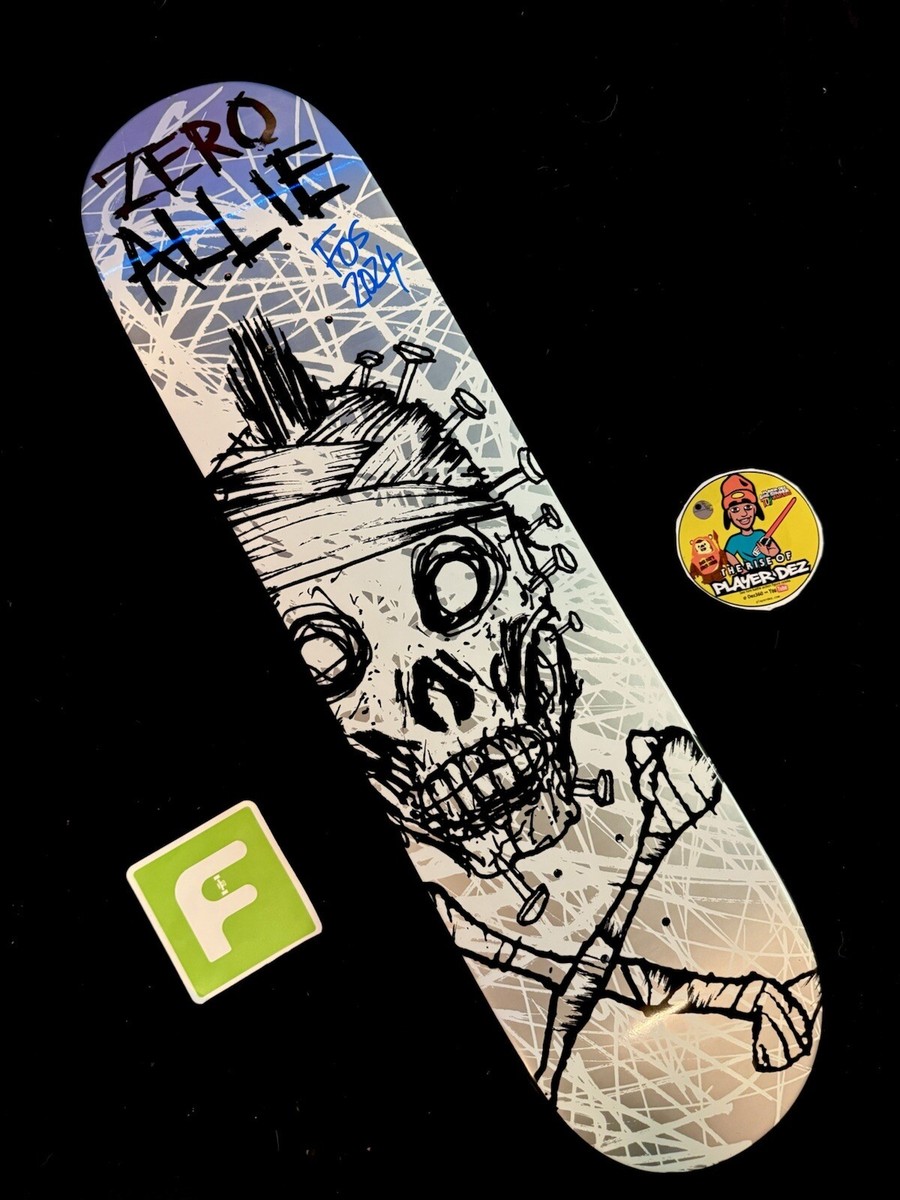 RARE SIGNED FOS Graphic Zero Skateboard Deck Jon Allie Pro