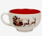 Disney Parks Santa Mickey & Minnie Good Tidings Christmas Ceramic Soup Bowl Mug — photo 8