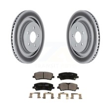 Transit Auto KGT-102677 Brake Disc and Pad Kit Rear for Ford Mustang 2015-2021