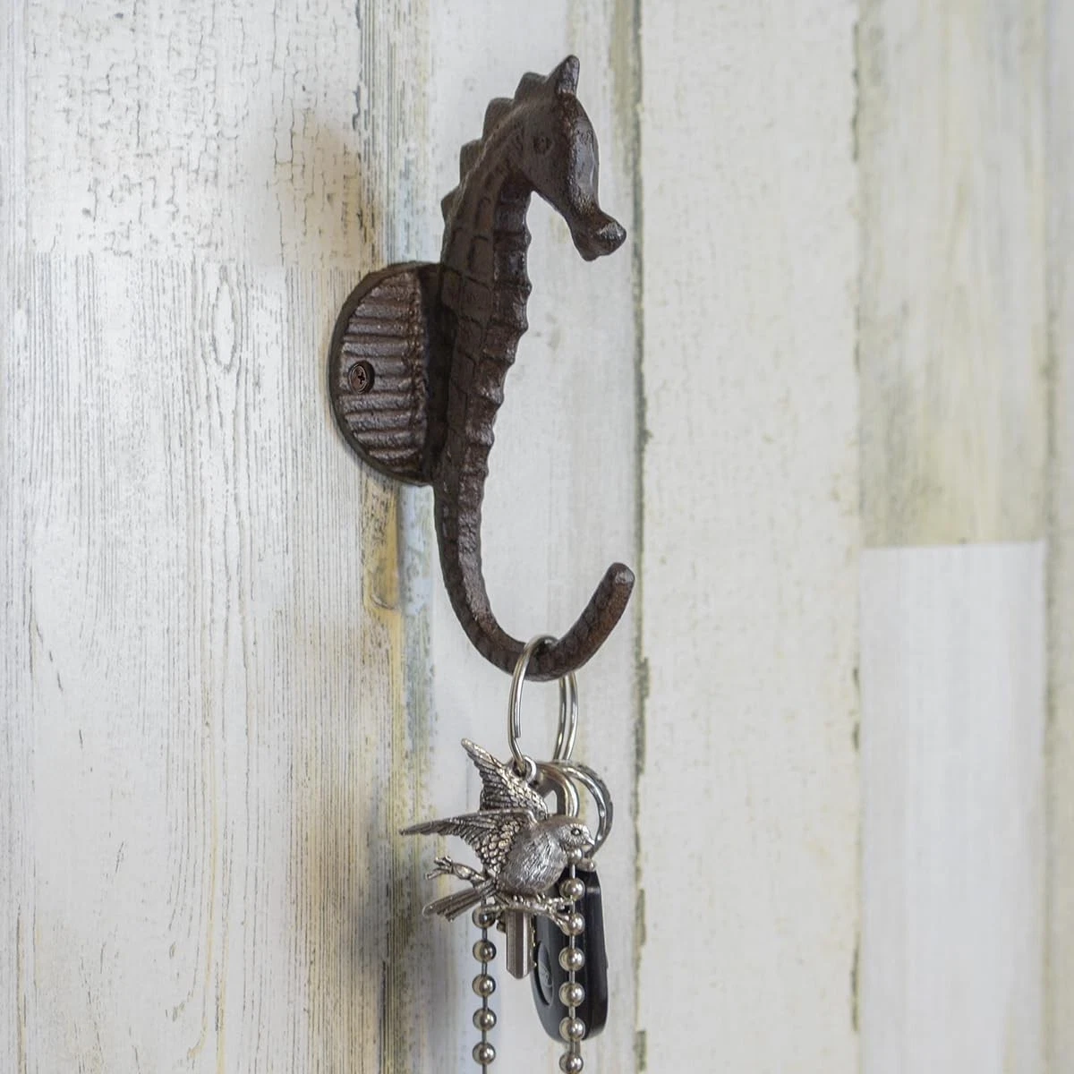 Treasure Gurus Cast Iron Seahorse Wall Mount Hook - Thumbnail 2