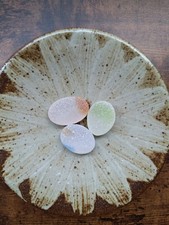 Beautiful rare color sea glass 3pcs, surf tumbled, weathered, beach glass, 167