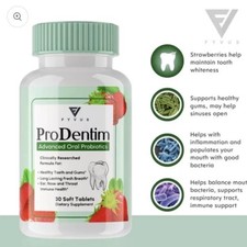 ProDentim Oral Probiotics For Healthy Teeth And Gums - 30 Soft Tablets - Genuine