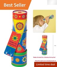 Educational Classic Tin Kaleidoscope Toy Spark Creativity Imagination, 3
