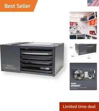 Efficient Black Natural Gas Unit Heater with High Temp Shut-Off - 1250 Sq Ft