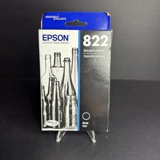 Genuine Epson 822 Black Ink Cartridge 01/2027 Standard Capacity Sealed