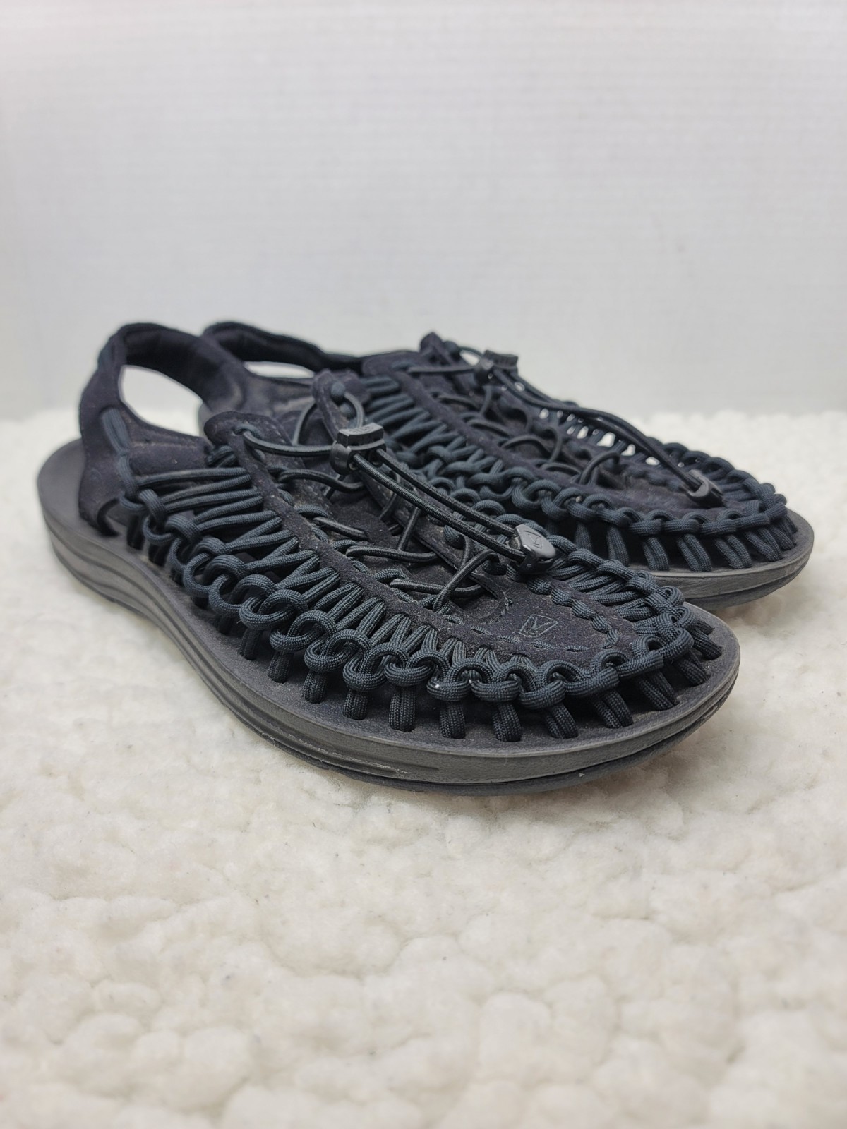 Scarpe da trekking Keen Uneek da donna taglia 10 due corde nere raid scarpe da acqua