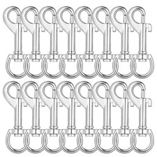 16 PCS Swivel Snap Hooks Dog Leash Clips Clasps Pet Buckle Trigger Clips