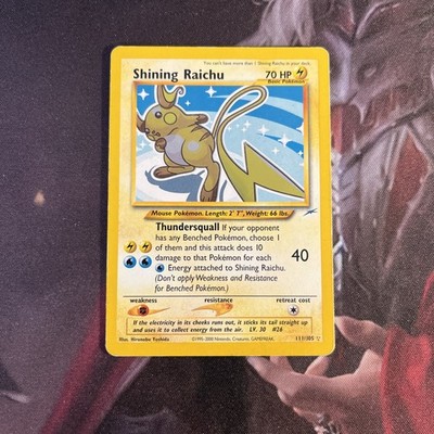Pokemon Shining Raichu - HP Holo - Neo Destiny (111/105) | eBay