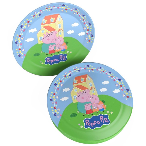 Peppa Pig Pappteller 23Cm 8Er Blau Kindergeburtstag Party Teller Dekoration-image