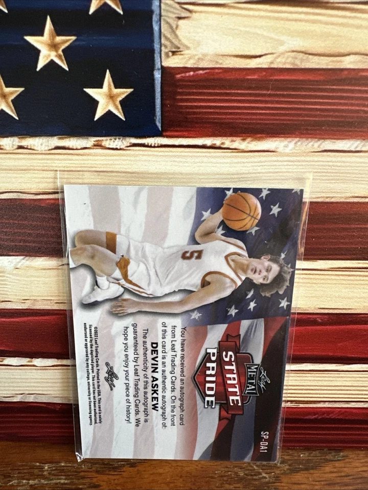 Devin Askew Leaf Metal State Pride Silver Mojo Autograph - Image 2 of 2