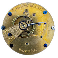 Antique 18s 1891 Elgin 3 11j Mechanical Hunter Pocket Watch Movement 10 USA