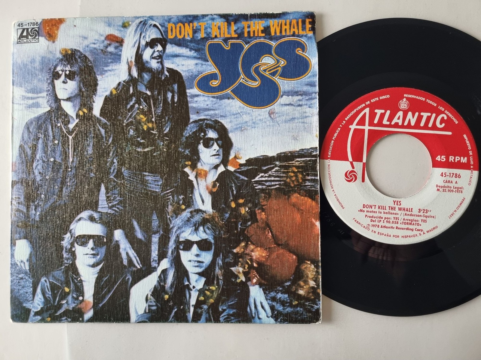 Yes - Don't kill the whale 7'' Vinyl Spain