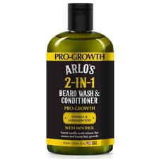 Beard Wash and Conditioner 2-in-1 Vanilla Sandalwood Menthol 12 oz