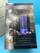 Mirrored Waterfall - Light Show, LED Fountain - Brand New - Newport Coast. 10”