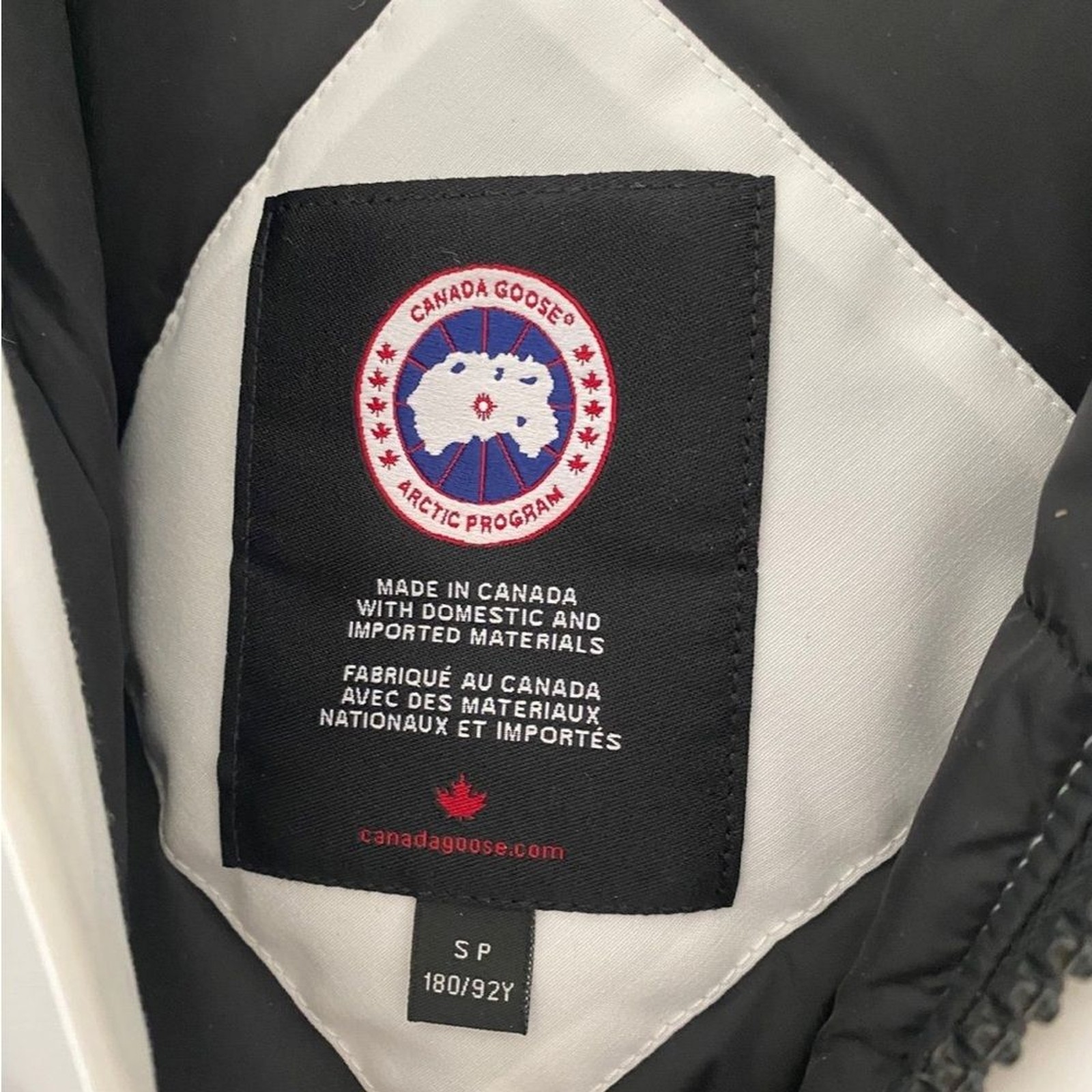 Rare Men’s Canada goose white bomber jacket image 3