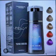 Polar-Hair Dye Shampoo Hair 200ml/6.7 OZ BLACK per unit.