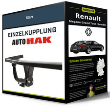 Starre Anhängerkupplung für RENAULT Megane Grand Tour (Kombi) 03- II KM Auto Hak