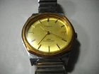 1005L Timex Men mechanical wrist watch w/date 37mm octagon 30 meter water proof