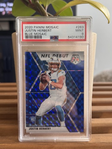 Justin Herbert [Blue Mosaic] #263 2020 Panini Mosaic card