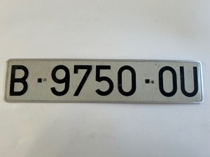 1980s 1990s Spain License Plate Pre-Euro Barcelona - Seller in the USA