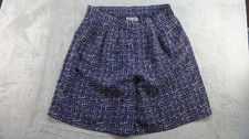 Vintage City Girl by Nancy Bolen Shorts Womens Waist 36" Blue Casual