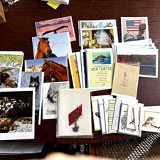 Lot Of 42 Assorted Blank Note Cards, Various Sizes