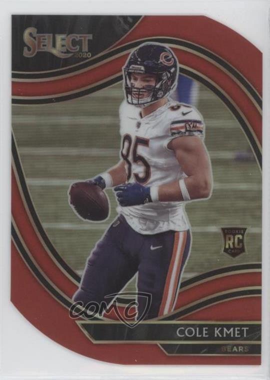 2020 Panini Select Field Level Red Prizm Die-Cut Cole Kmet #374 Rookie RC 1u6