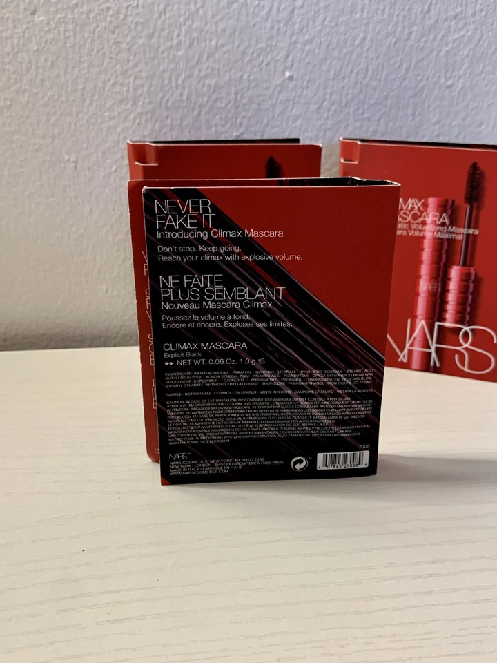 3 X NARS Climax Mascara in Explicit Black 0.06 oz / 1.8g Sample Size NEW - Image 4 of 4
