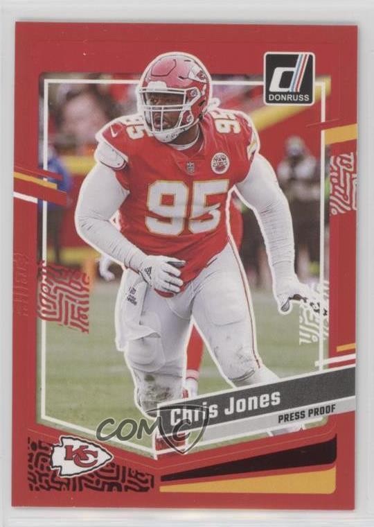 2023 Panini Donruss Press Proof Red Chris Jones #142 1l3m
