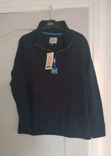 Navy Zip Neck Dotty Sweatshirt Help for Heroes  Size 12