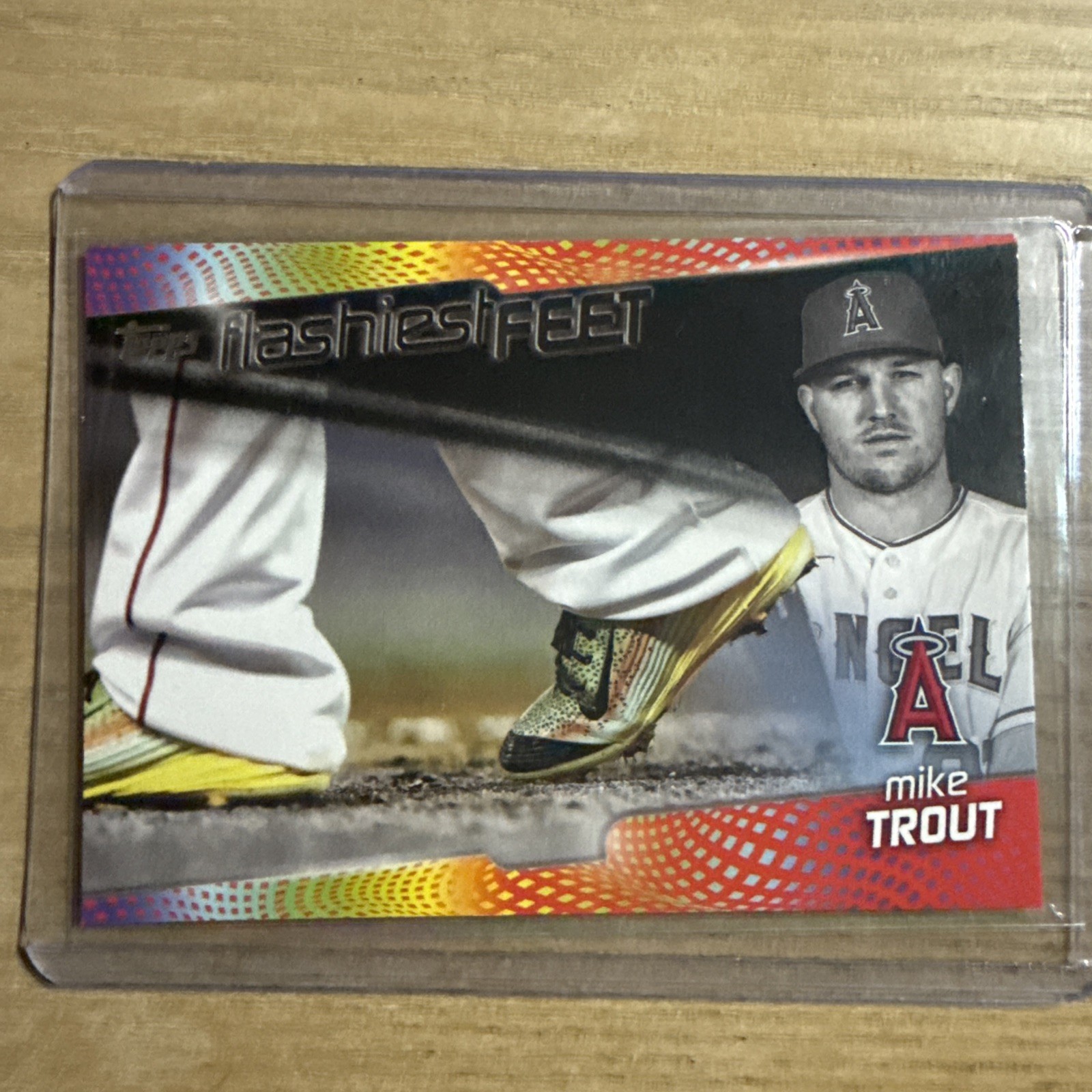 2022 Topps Series 1 - Flashiest Feet Mike Trout #FF-10 Black /299