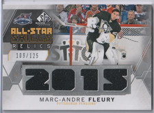 Marc-Andre Fleury 2015-16 SP Game-Used 2015 All-Star Skills Relics #/125