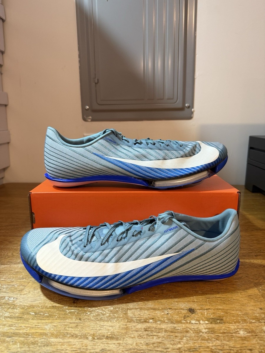 Men's Sz 15-Nike Air Zoom Maxfly 2 Denim Turquoise Track Spikes