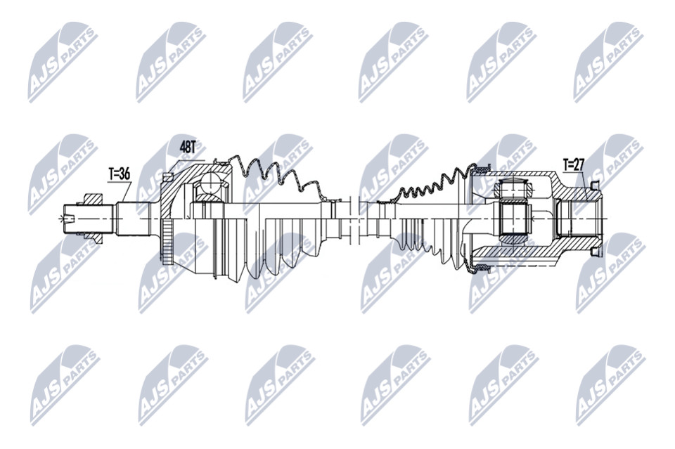 N.T.Y. NPW-DW-065.NTY Drive Shaft for MG - Image 7