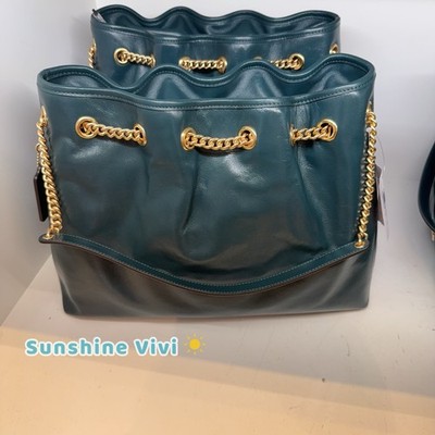 NWT COACH CCZ79 Evelyn Shoulder Bag Shiny Smooth Leather  display picture 1