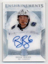 2017-18 The Cup Enshrinements #EBB Brock Boeser Rookie RC Auto /99 - NM-MT