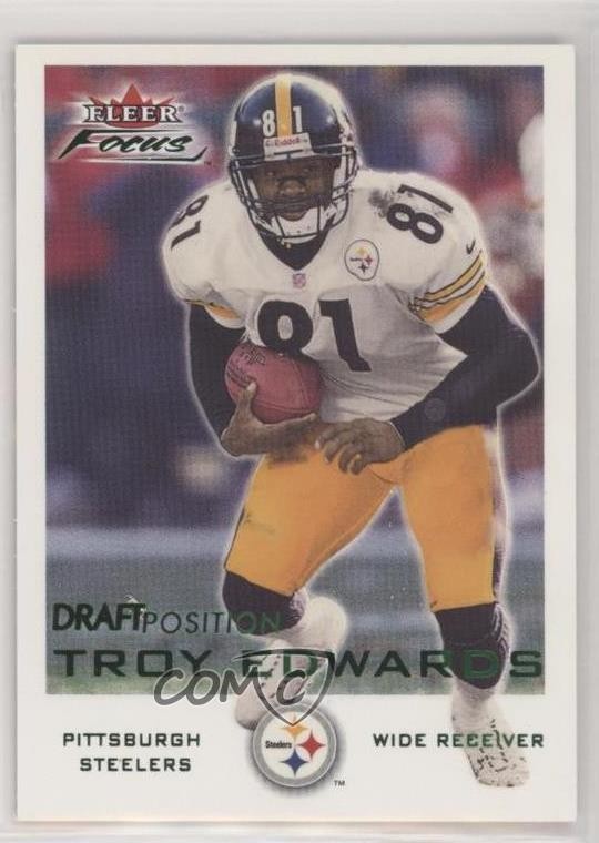 2000 Fleer Focus Draft Position 55/113 Troy Edwards #25 0pm
