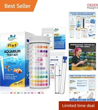11 in 1 Aquarium Strips Water Testing Kit 950 Tests Full Water Quality