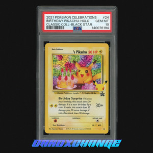 Birthday Pikachu Psa 10 | eBay