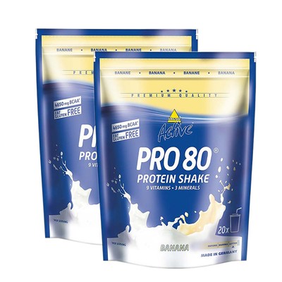 (36,99 EUR/kg) Inko Active Pro 80 2 x 500g Beutel Protein Eiweiss Aminosäuren
