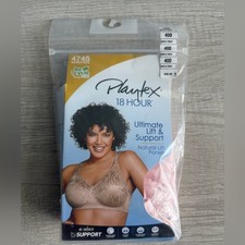 Playtex Gentle Peach 4745 18 Hour Ultimate Lift and Support Wireless Bra 40D